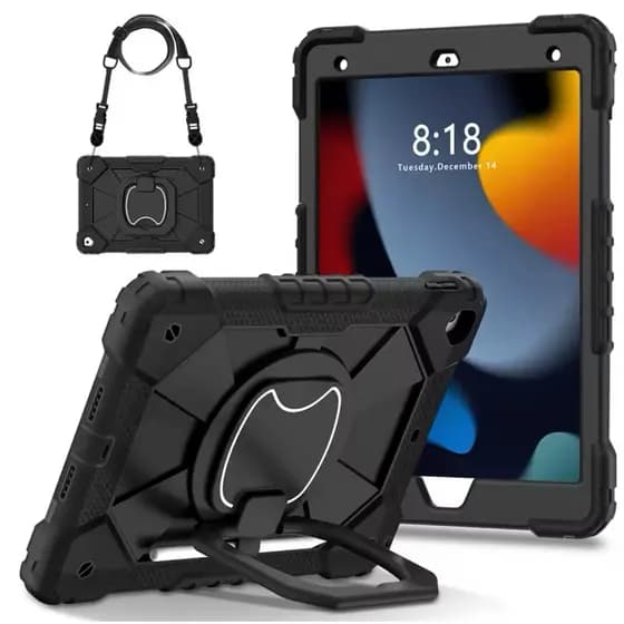 Capa à Prova de Choque capa protetora para iPad 7 iPad 8 iPad 9  - Anti queda Com Alça