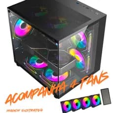Gabinete Gamer GB1796 Aquário 4 fans RGB Hayom