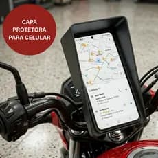 Capa Protetora Suporte Celular Anti Sol Painel Moto e Carro Uber 99 Taxi