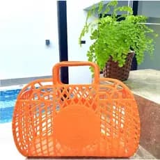 Bolsa de Praia Elegante Verão Emborrachada Resistente Passeio Acessórios