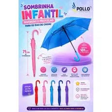 kit 15 unids sombrinhas infantil com apito cores lisas