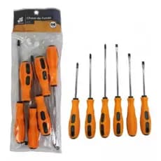 kit  De Chave Fenda  e Philips com 6 unidades imantada