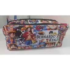 Estojo Escolar Duplo One Piece Personalizado com nome