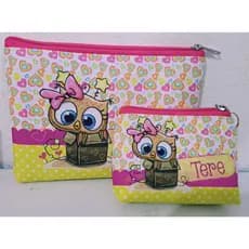 Lembrancinha professores / Kit Necessaire + Porta Moedas Personalizada com nome