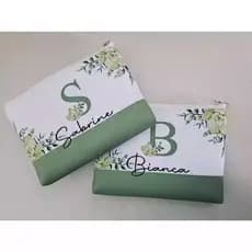 7 unidades necessaire com nome personalizado para madrinhas, casamento, 15anos, eventos