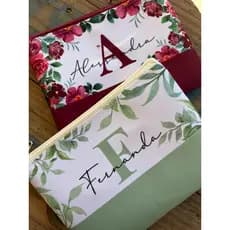 Necessaire  personalizada com nome para madrinhas, dia das maães, 15 anos