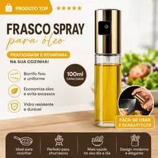 Spray de Azeite - Modelo 100ml Aço Inoxidável: Prático e Moderno