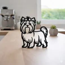 Decoração cachorro yorkshire Enfeite, decorativo, casa Escultura boneco.