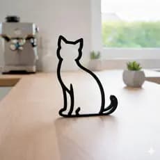 Decoração Gato Enfeite, decorativo, casa Escultura boneco Quadro