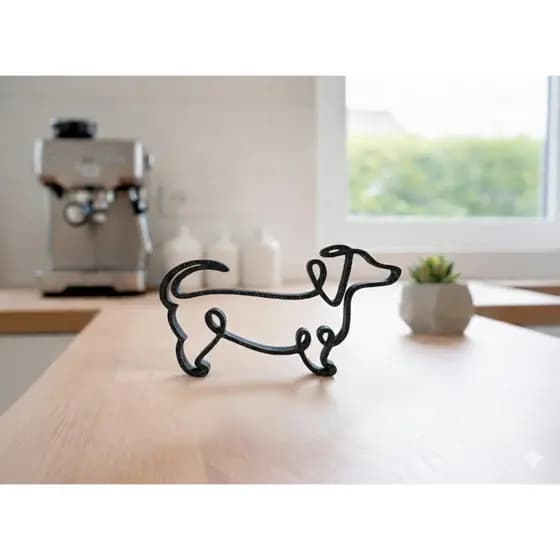 Decoração Cachorro Salsicha Enfeite, decorativo, casa Escultura boneco Quadro