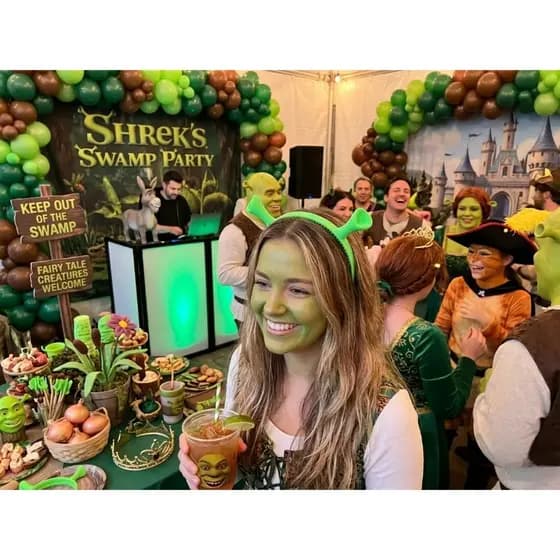 Tiara Arco Orelha Shrek Fiona Fantasia Festa Temático