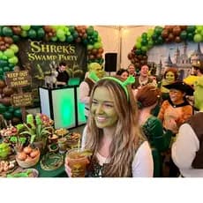 Tiara Arco Orelha Shrek Fiona Fantasia Festa Temático