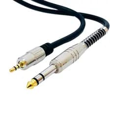 Cabo Audio Auxiliar P2 X P10 Estereo Blindado Profissional 1,80 Metros