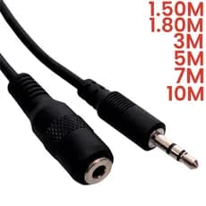Cabo Extensor Extensao Fone P2 Macho X Femea 1.50M 1.80M 3M 5M 7M 10M