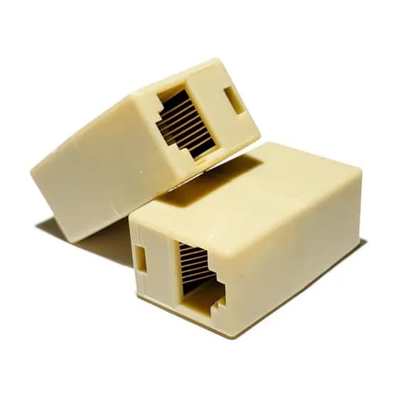 Adaptador Emenda Cabo Internet Rede Rj45 Lan Utp 8 Vias Femea Femea