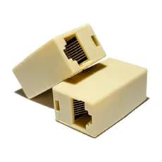 Adaptador Emenda Cabo Internet Rede Rj45 Lan Utp 8 Vias Femea Femea