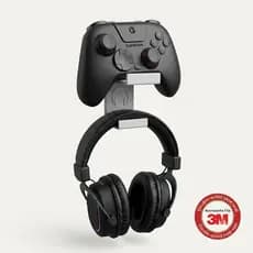 Suporte Universal Duplo De Parede Controle Console e PC E Headset Gamer Controle e Fone Gamer organizador sem furos 3M