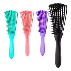 Escova Polvo Cachos e Ondulados Pente Modelador Profissional Desembaraço - Envio Sortido