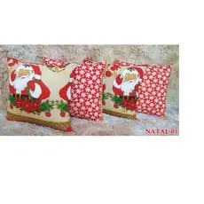 Kit Com 6 Capas de Almofadas Natalinas 44x44 Cm