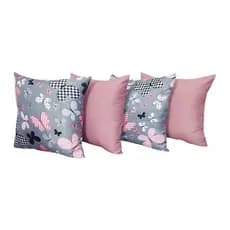 kit almofadas decorativas cheias  45x45 5 unidades decoração quarto e sala com ziper