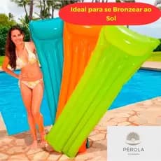 Colchão Bronzeador Inflável Boia Piscina Grande LISO