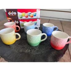Jogo de Xícaras de Ceramica 6 Unidades 90ml mesa posta