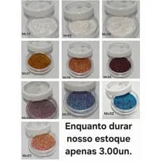 Pigmentos 1gr/unha/makes/GLITER /PIGMENTOS/FRAÇÃO/CARNAVAL/1gr