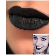 Batom Líquido Matte Black/Maquiagem Artística/Hallowen/Góticos