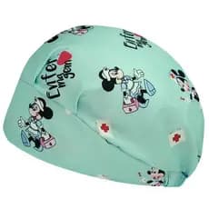 TOUCA CIRÚRGICA FEMININA ENFERMAGEM GORRO COM ELÁSTICO PERSONAGEM MINNIE ENFERMEIRA TIFANNY