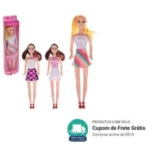 Boneca Fashion Articulada Brinquedo Infantil Menina