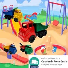 Brinquedo Caminhão de Areia Infantil para Praia ou Parque Cores Sortidas, criancas, infantil,menino