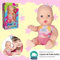 Boneca Meu Docinho Bebê Vinil Macio Presente Dia das Crianças,natal,menina boneca bebe 18CM