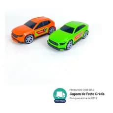 Brinquedo Carrinho Infantil Coleção Corrida Menino Cores Sortidas