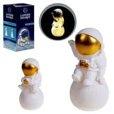 Luminária de Mesa LED Astronauta Luz Noturna Quarto Infantil Bebê, crianca, quarto decoracao