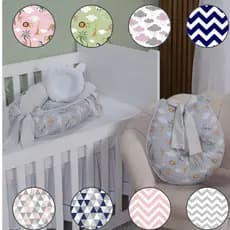 Ninho Redutor de berço Bebê + Almofada de Amamentação estampas menino menina