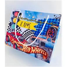 Sacolinha Hot Wheels Personalizada | Lembrancinha | mimos | Aniversário Hot wheels   - SEMI MONTADA - PEGUE E MONTE