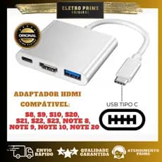 Adaptador Usb Tipo C Hdmi Dex para Samsung S10 S20 S21 S22 S23