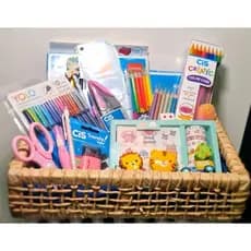 Kit Box de Papelaria fofa Surpresa com lápis, caneta, bloco de notas e Muito Mais