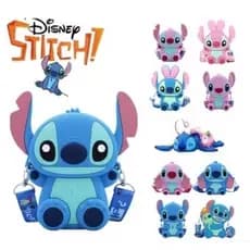 Bolsa Stitch Angel Lovely Fashion Bag Pequena Bolsa De Silicone Modelo Brinquedo