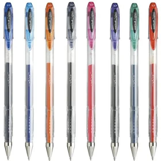 Caneta Gel Glitter UNI-BALL Signo Neo 0,7mm Material Escolar Volta As Aulas