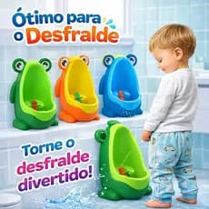 Mictório Infantil Sapinho Penico Menino - Divertido, Higiênico e Fácil de Instalar Urinol