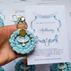 Kit 15 ou 20 Chaveiros Mandala, Batizado, Crisma, 1°eucaristia, Espírito Santo ou Nossa Senhora