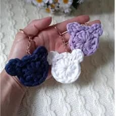 kit 70 ou 100 Chaveiro Urso, Chaveiro de crochê, Lembrancinhas, Mimos, Aniversários, Batizado