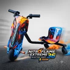Triciclo Drift Infantil Eletrico Led Motor 150w Bluetooth Suporta até 70kg