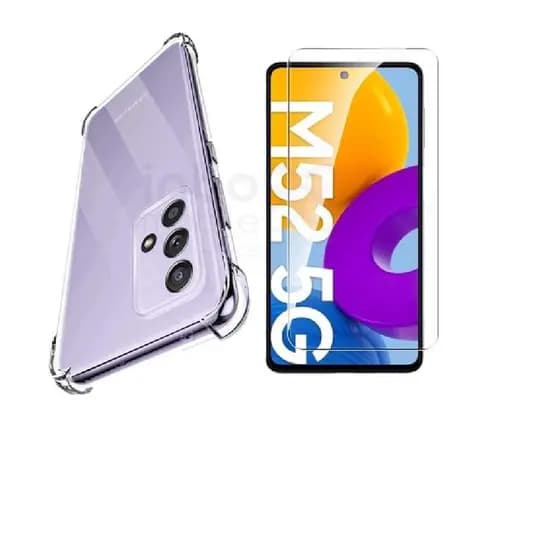 KIT Galaxy M52 | Película de Vidro 9D - Capa  - Película  Gel - Película Privativa - Película Ceramica  - Película Fibra