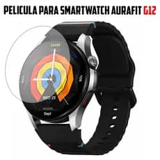 Película de Vidro Temperado para Smartwatch Aurafit G12 – Proteção de Tela Anti-Riscos