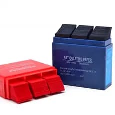 Papel Carbono Articulado Odontológico Dupla Face Dental Oclusão Articulação 300pcs