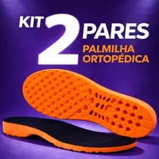 KIT 2 PARES PALMILHA ORTOPÉDICA EM GEL PU SILICONE SHOCK ZERO CONFORTO EXTREMO PARA LONGAS HORAS