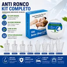 Kit 8 Dispositivos Anti Ronco Clips Dilatadores Nasais para Melhorar Sono e Respiração LIVRE DE BPA