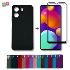 Kit Completo 3 em 1 Capa Capinha Premium Redmi 13c / Poco C65 + Pelicula de Vidro 3D Anti Impacto ENVIO IMEDIATO